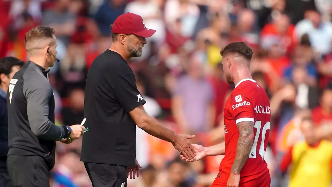 Jurgen Klopp hints at Alexis Mac Allister appeal: 'Everything is lacking for a red card'