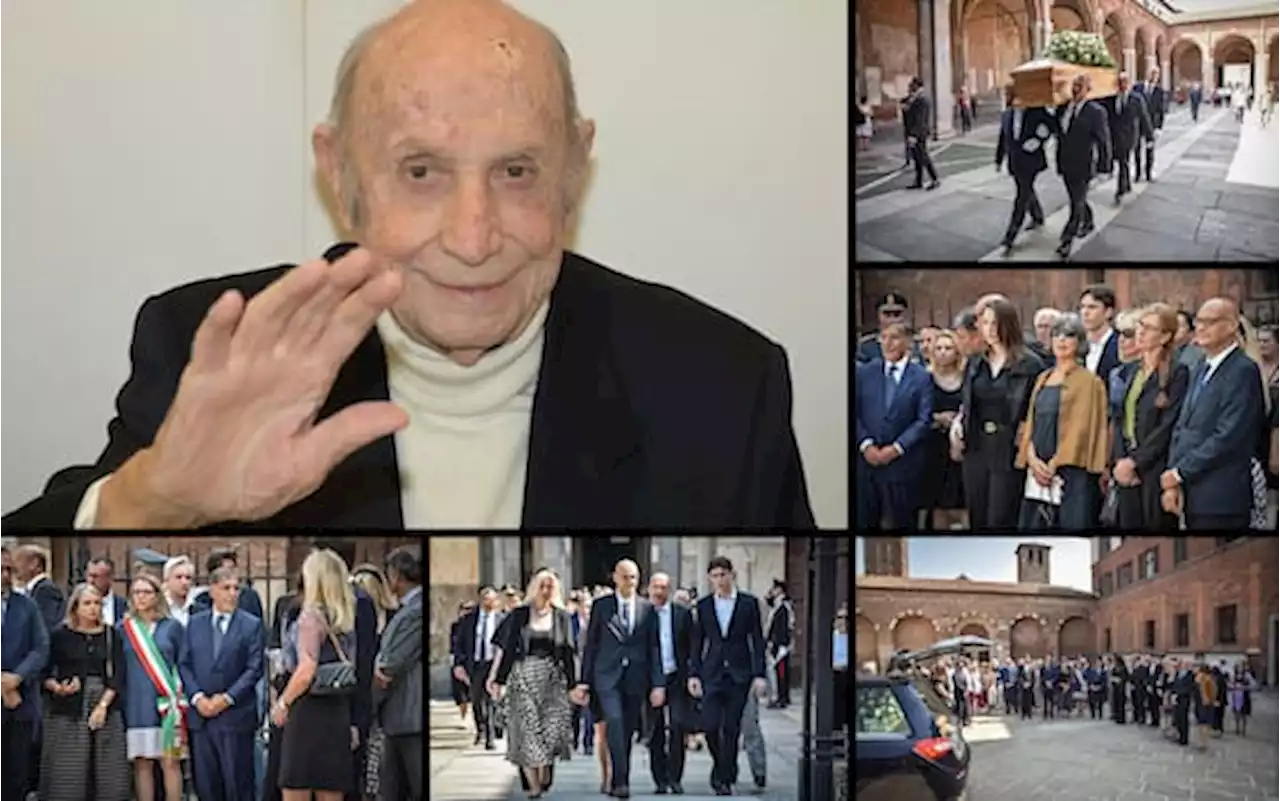 Milano, funerali di Francesco Alberoni nella Basilica di Sant'Ambrogio