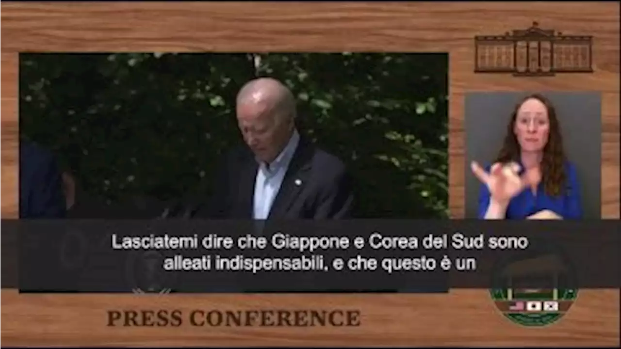 Biden: 'Sud Corea e Giappone alleati indispensabili, questo è momento storico'