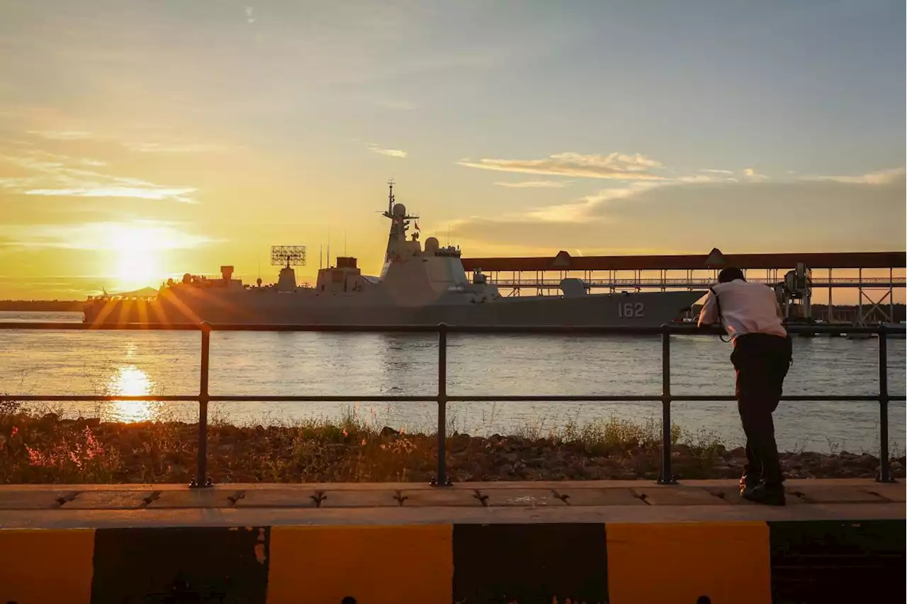 Chinese Navy ship docks at Port Klang