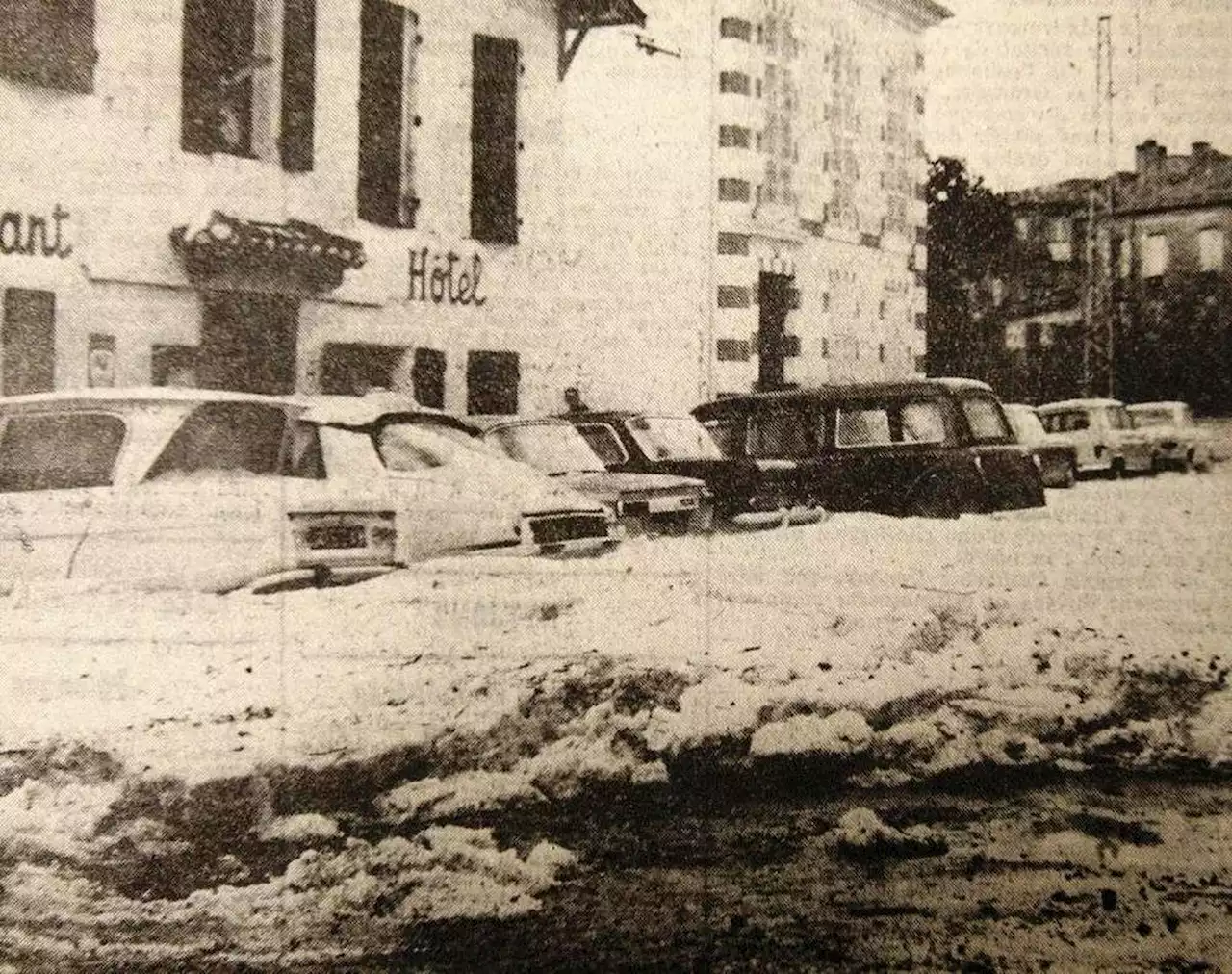 Landes : quand un violent orage de grêle s’abattait sur Mont-de-Marsan en août 1971