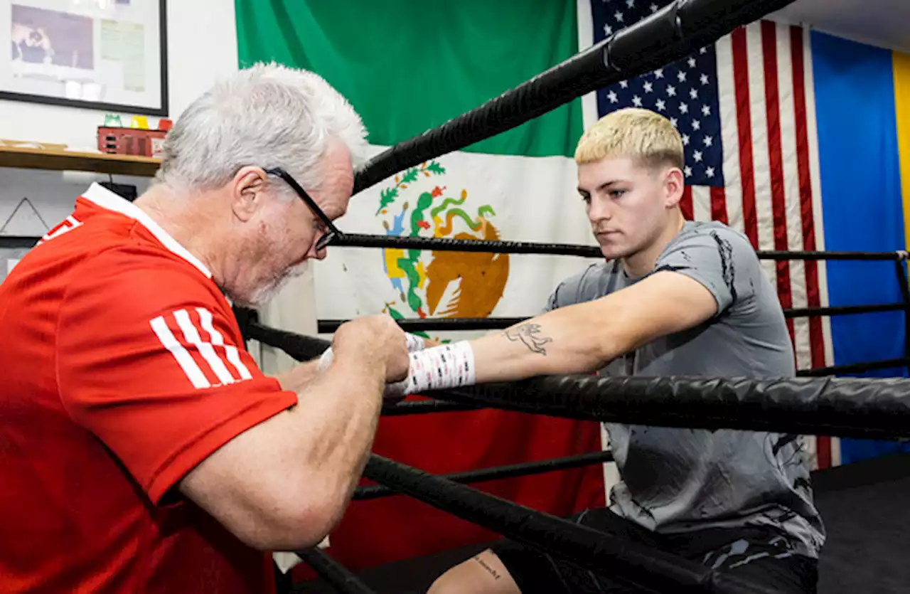 Hall of Famer Freddie Roach plotting the route back to Cork with the 'star of his gym'