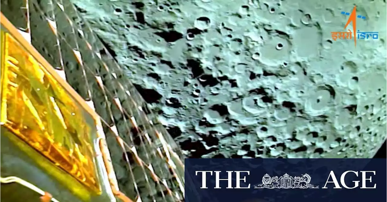 New images of moon close up as India and Russia race to its south pole