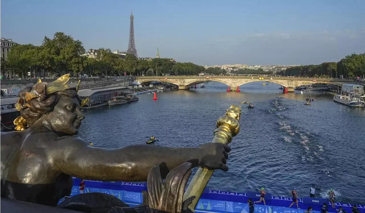 Poor water quality halts Paris Olympics swimming test event in the Seine