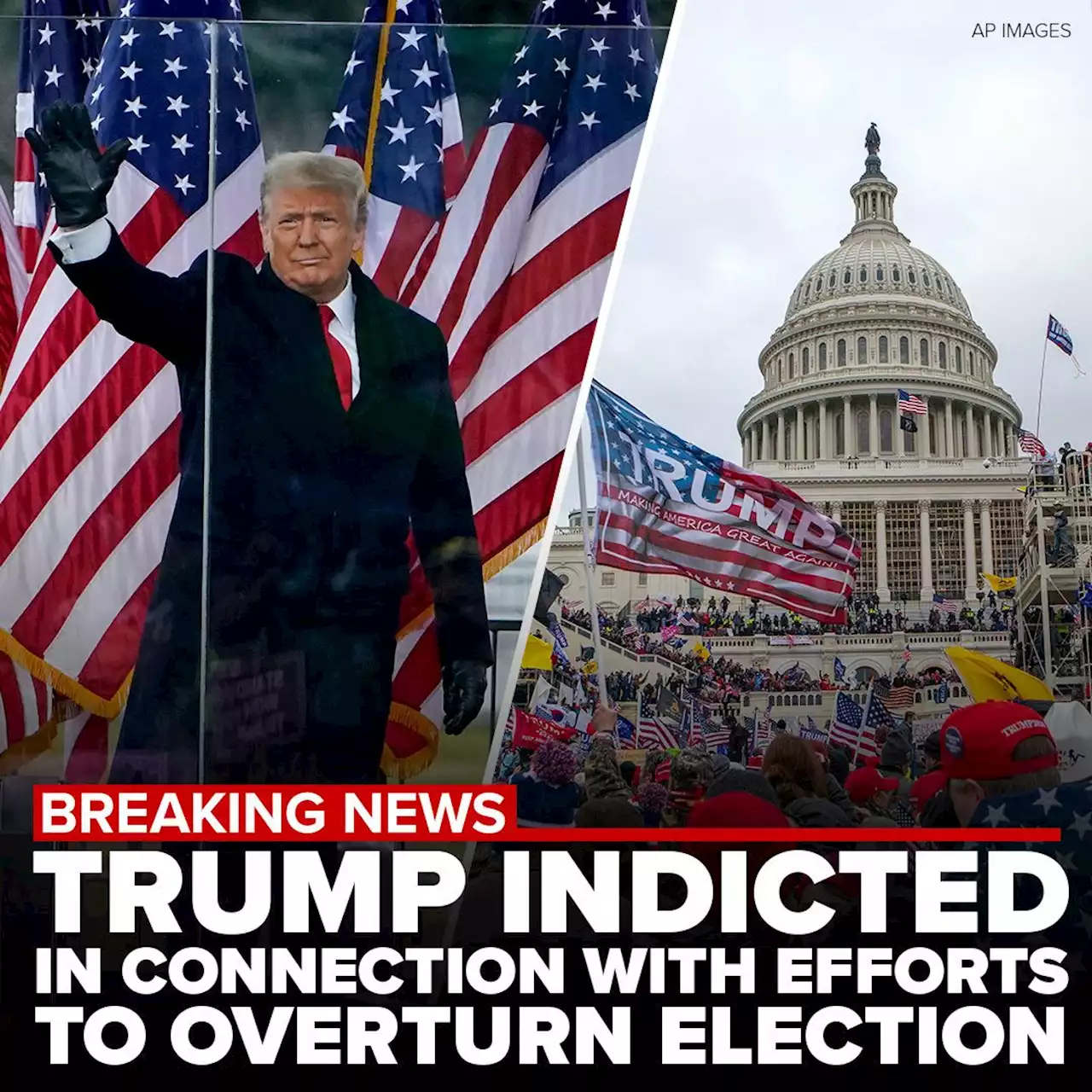 Donald Trump indicted on charges related to efforts to overturn 2020 election | LIVE COVERAGE