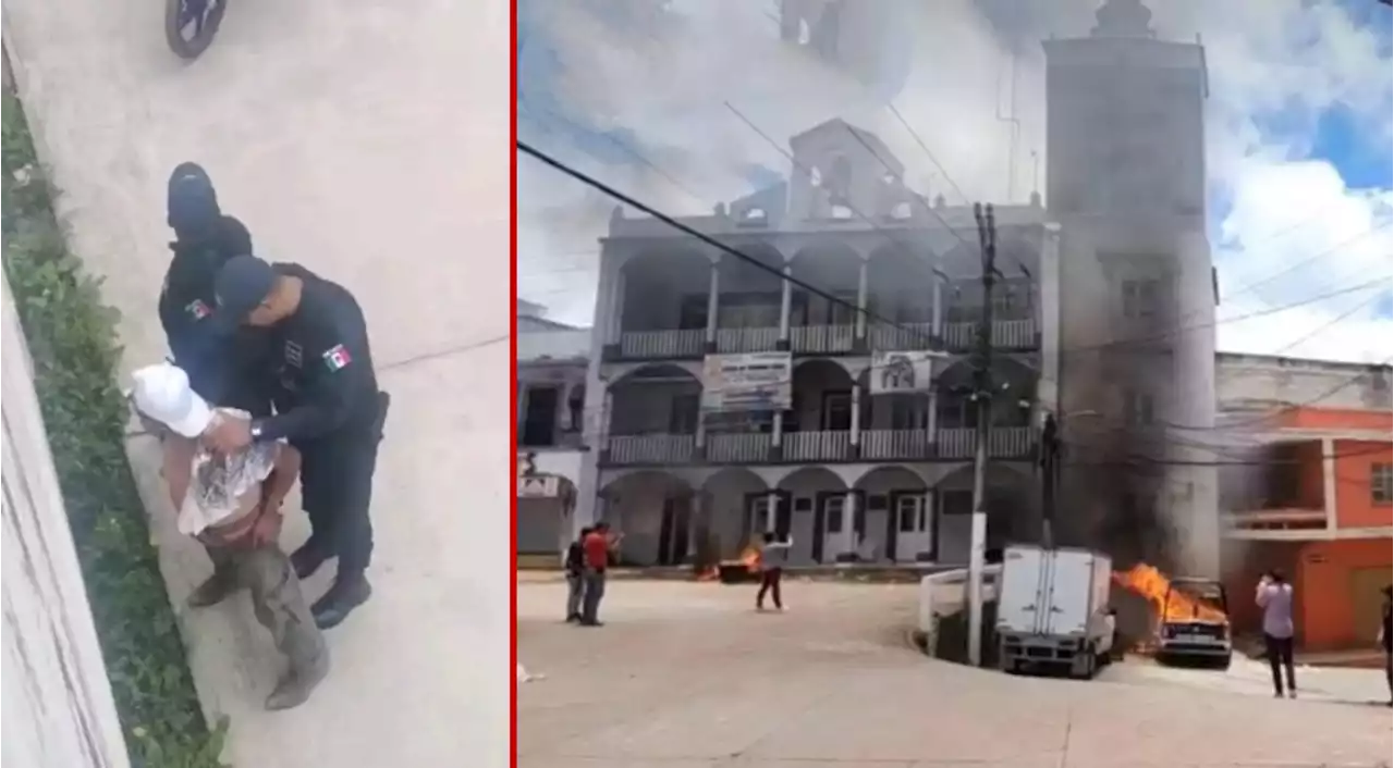 Videos | Muere hombre que fue golpeado por policías; incendian la casa del alcalde