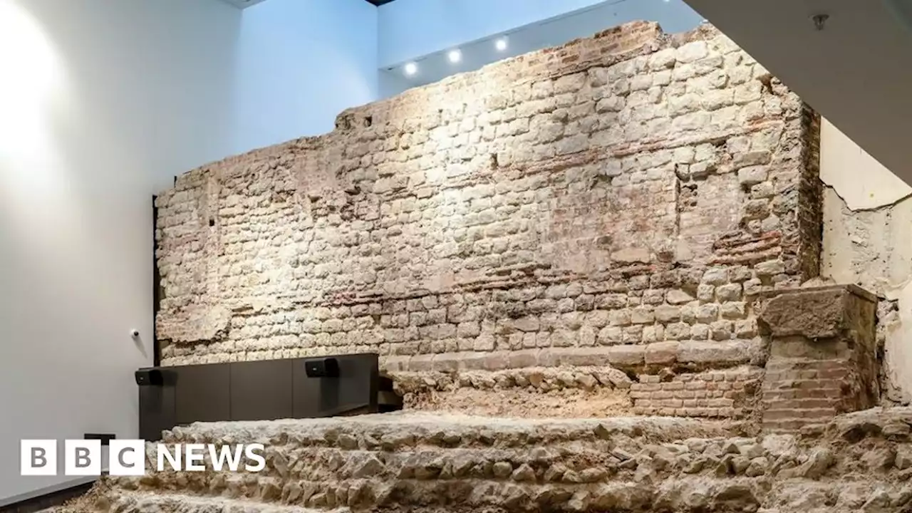 London Roman wall on display after 40 years hidden in basement