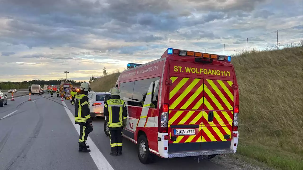 Obertaufkirchen: Unfall auf A94 München-Passau zwischen Dorfen und Schwindegg