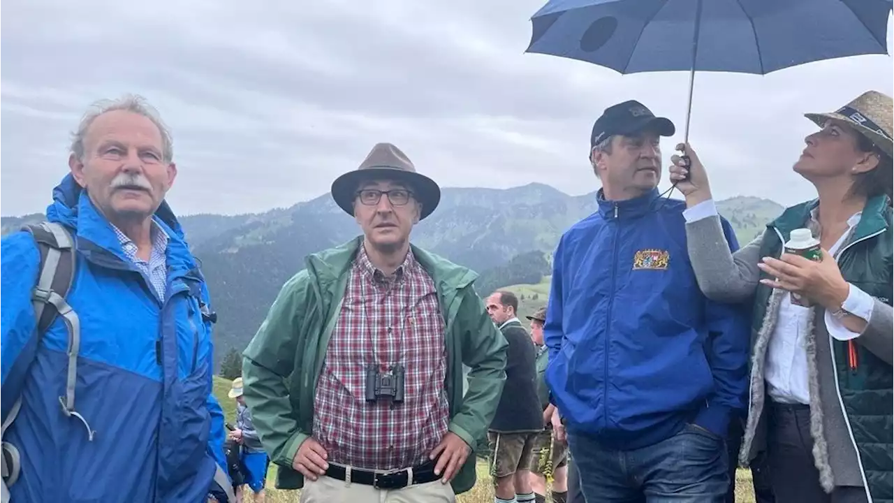 Wahlkampf auf dem Berg: Özdemir und Söder machen Wolf zum Thema