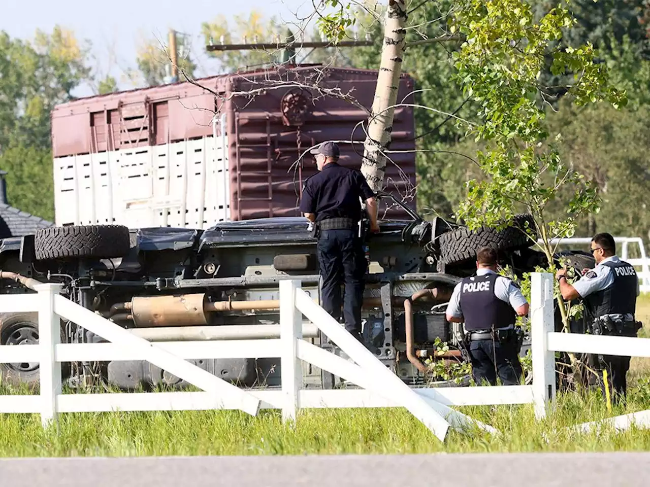 One dead, one in life-threatening condition after collision near Okotoks