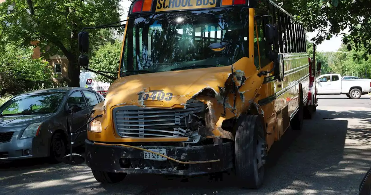 Bus crashes into home on Northwest Side, at least one injured, Chicago police said