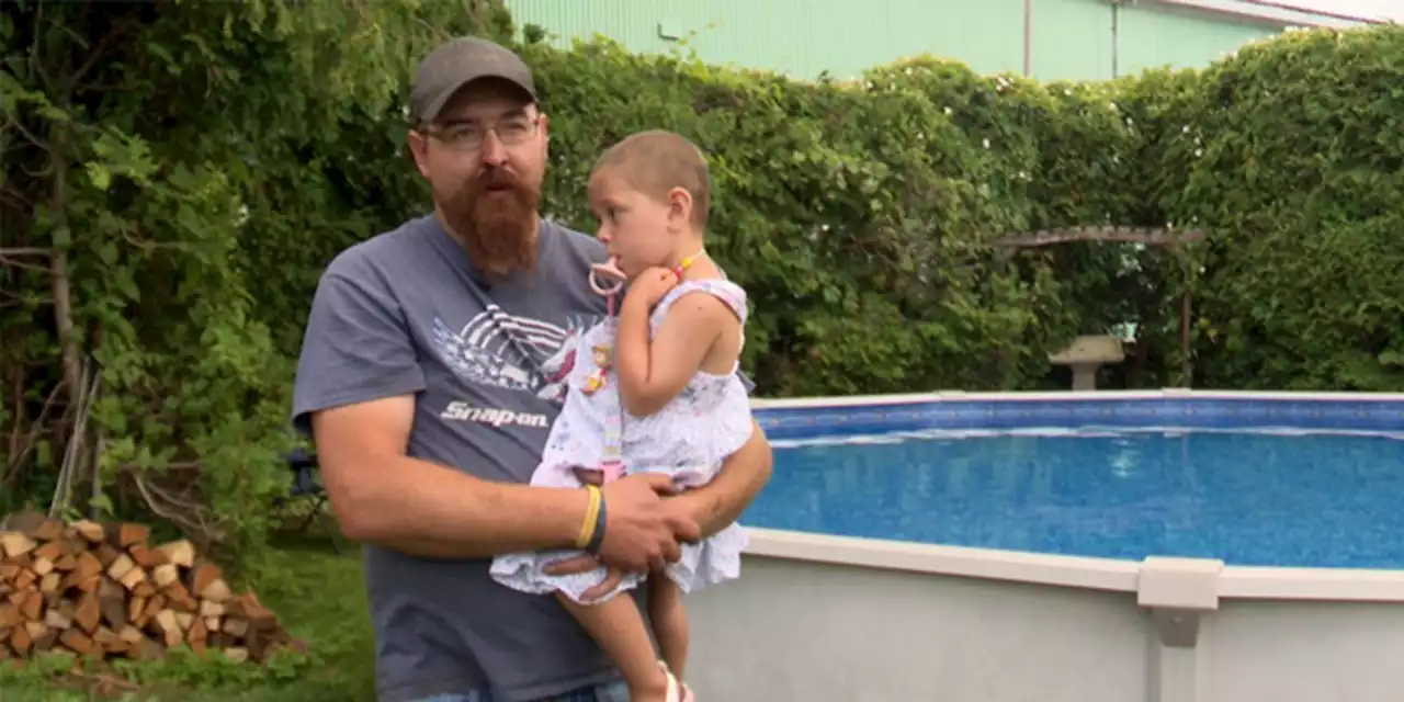 Make-A-Wish grants young cancer patient’s wish for a new family swimming pool