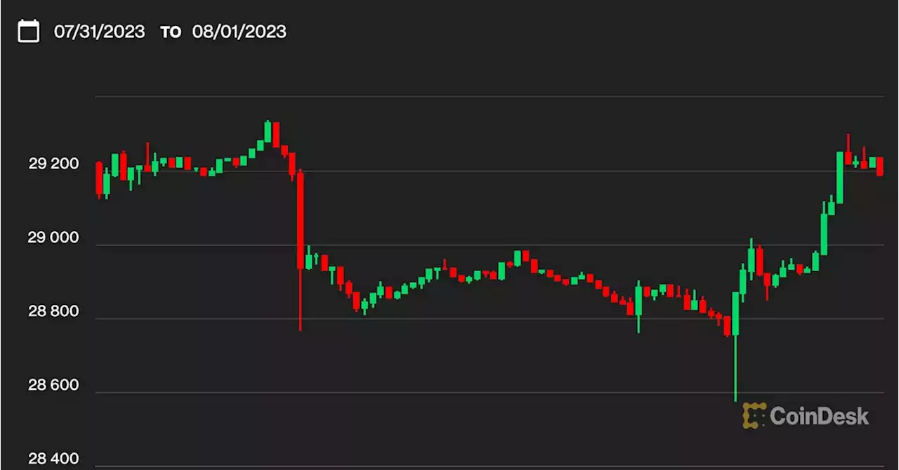 Bitcoin Dips Below $29K, BNB Slides After Report on DOJ's Binance Concerns