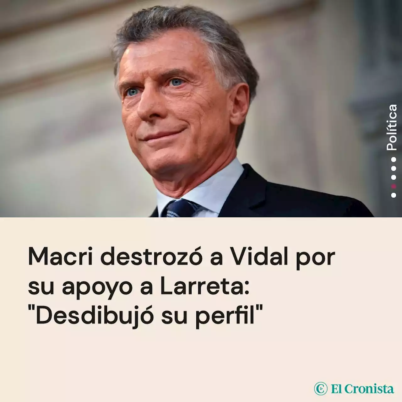 Macri destroz� a Vidal por su apoyo a Larreta: 'Desdibuj� su perfil'