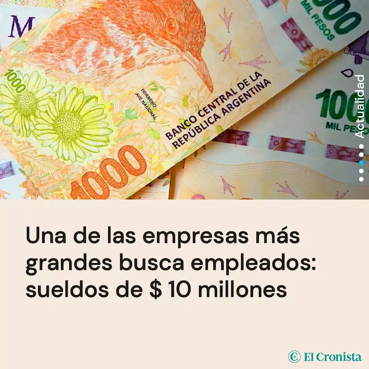 Una de las empresas m�s grandes del mundo busca empleados: hay sueldos de $ 10 millones