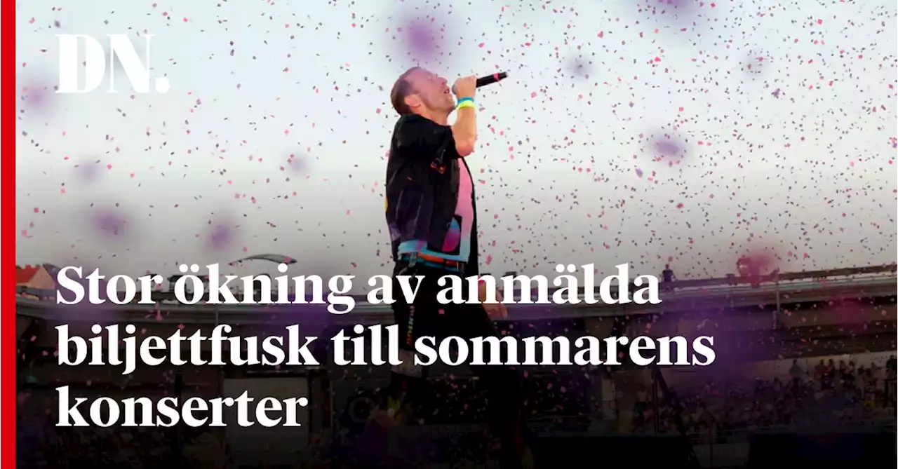 Stor ökning av anmälda biljettfusk till sommarens konserter