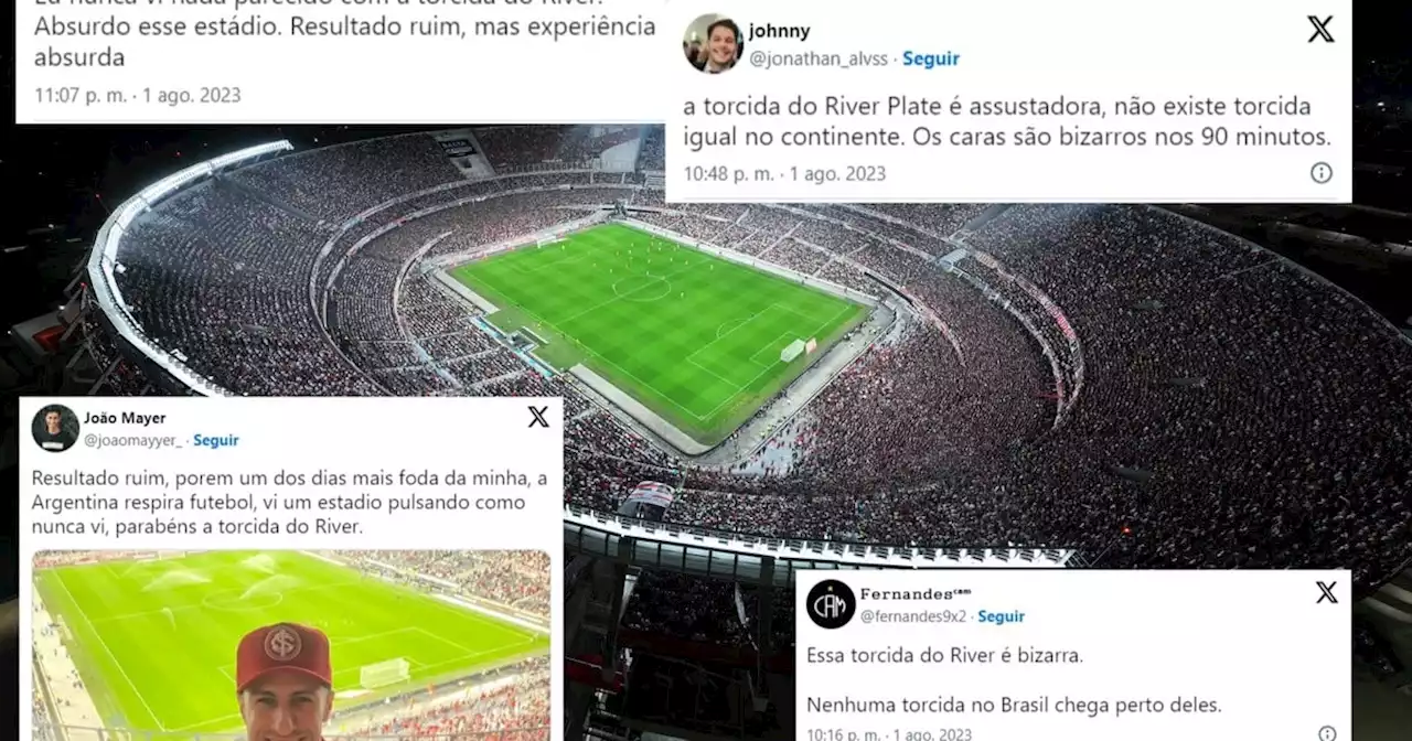 Torcedores del Inter, rendidos ante la hinchada de River: 'No existe nada igual en el continente'