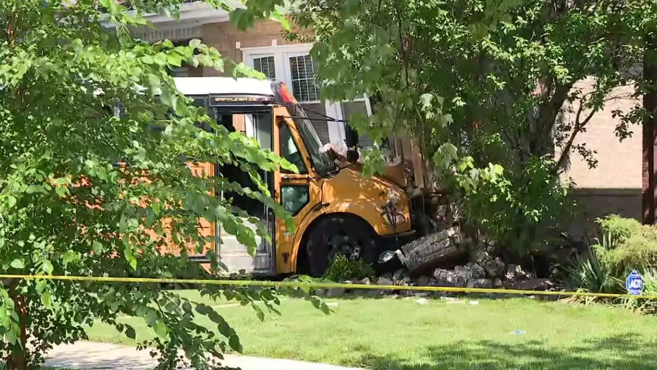 WATCH: Video shows Alltown bus crash into house on NW Side leaving woman injured