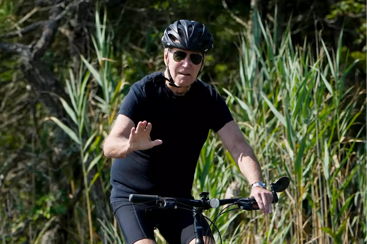 Biden takes leisurely bike ride at Delaware vacation home as Hunter Biden scandal surges