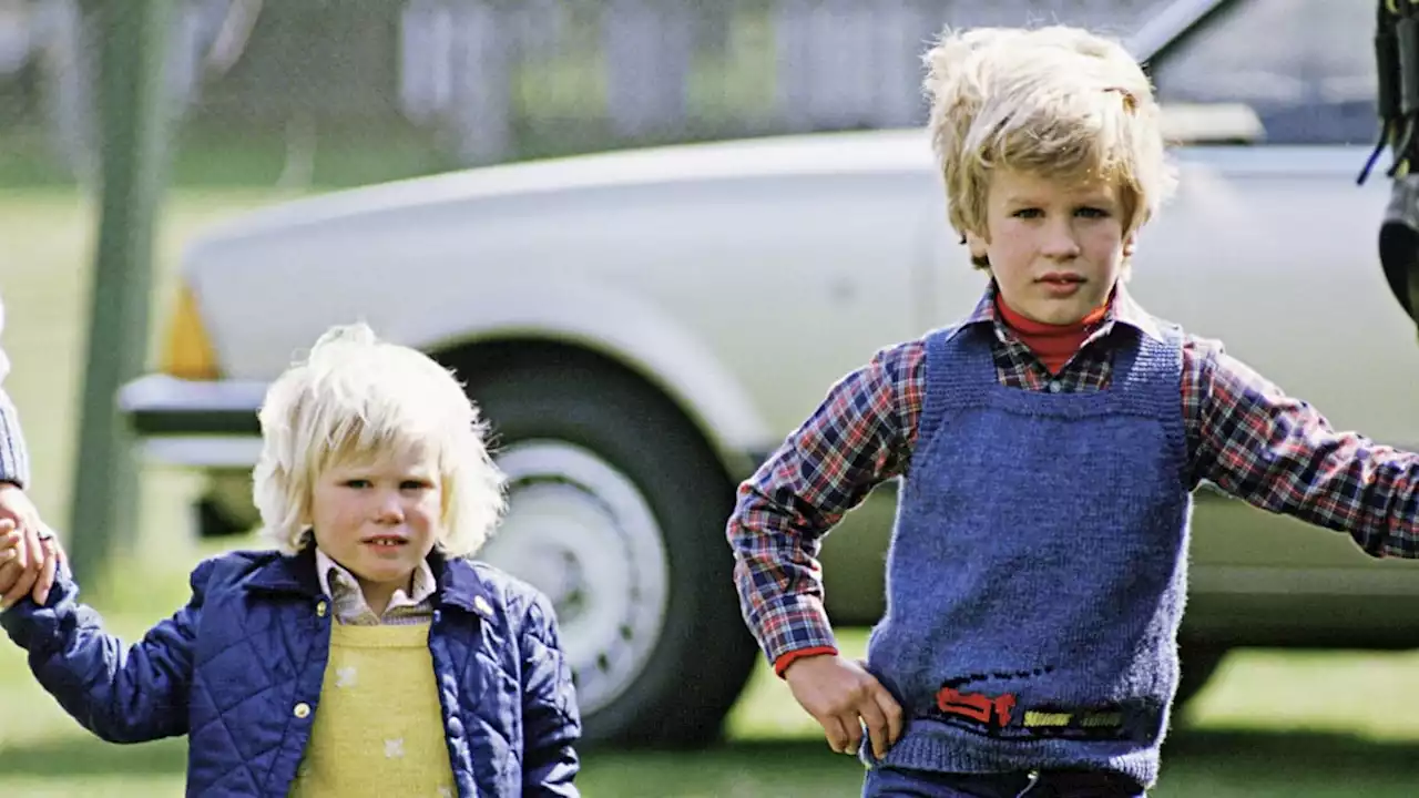 6 of Zara Tindall and Peter Phillips' sweetest childhood photos together