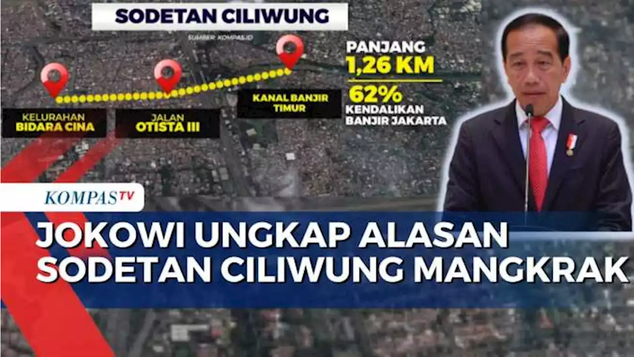 Jokowi Resmikan Sodetan Ciliwung yang Sempat Mangkrak karena Persoalan Pembebasan Lahan