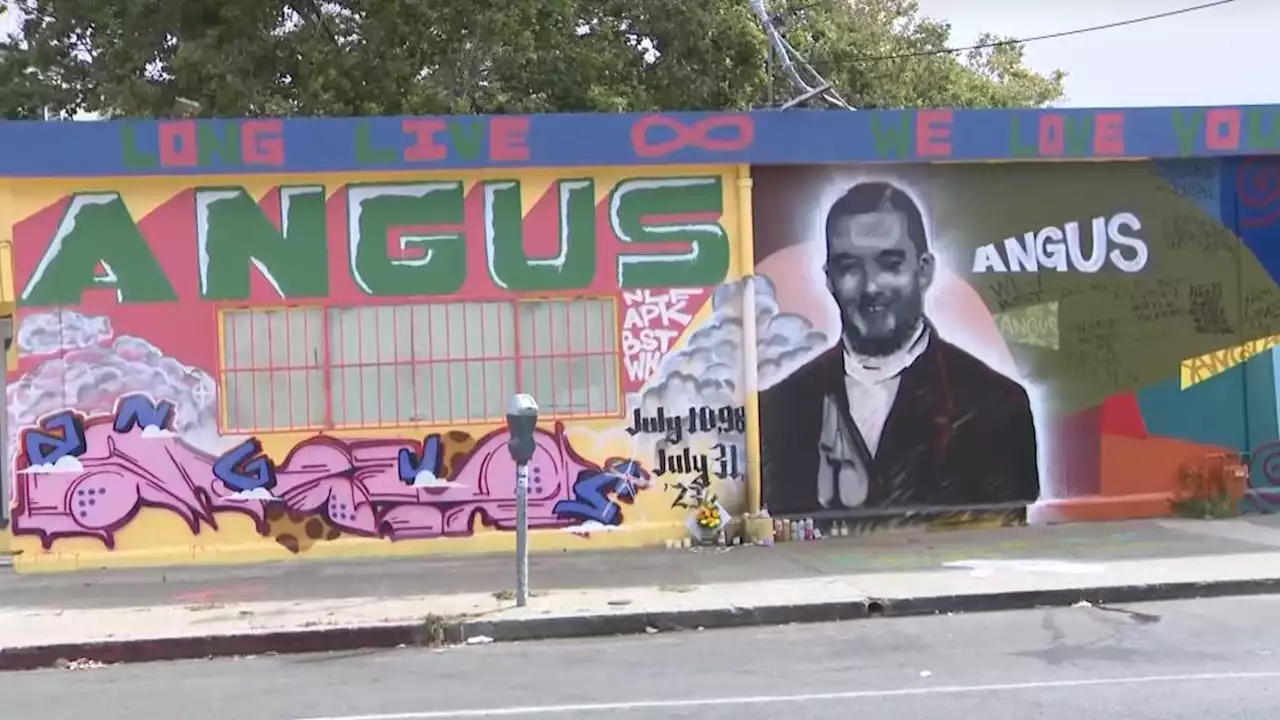 Oakland artist paints mural in tribute to late 'Euphoria' actor Angus Cloud