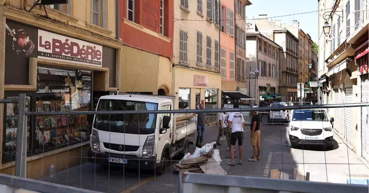 Effondrement d'une voûte à Aix : après l'évacuation rue des Cordeliers, place aux experts