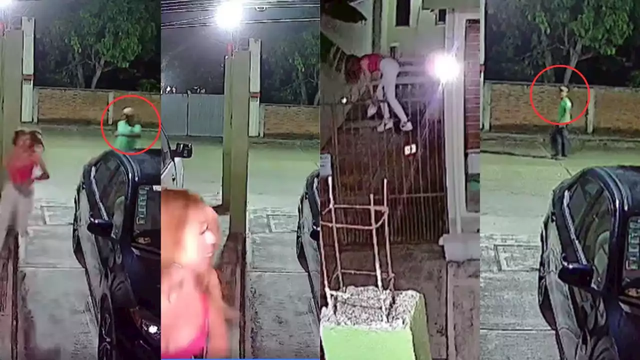 VIDEO: Joven fue perseguida por acosador en Poza Rica; se resguardó en departamentos