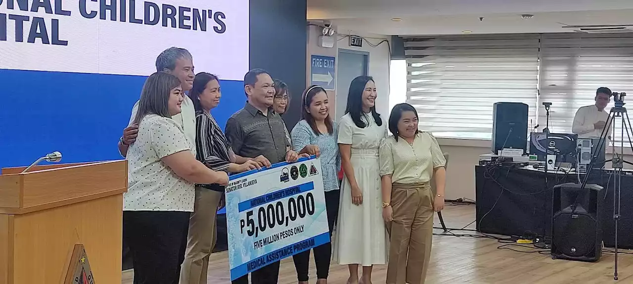 10 QC hospitals receive P50-M medical assistance fund from Sen. Villanueva, DOH