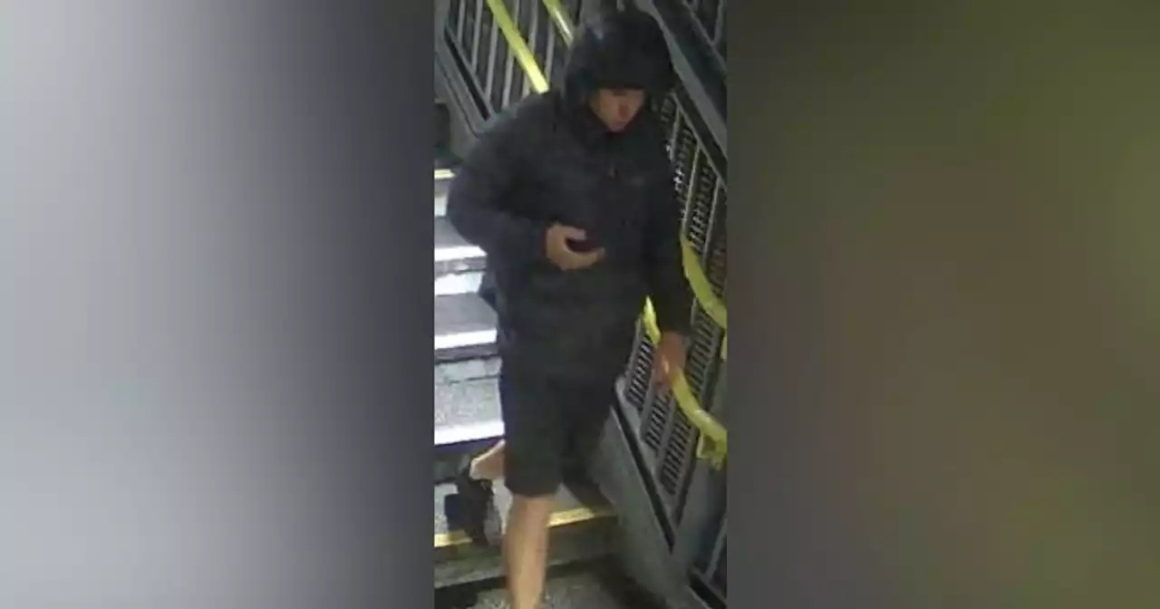 CCTV appeal after man exposed himself to woman as she waited at railway station