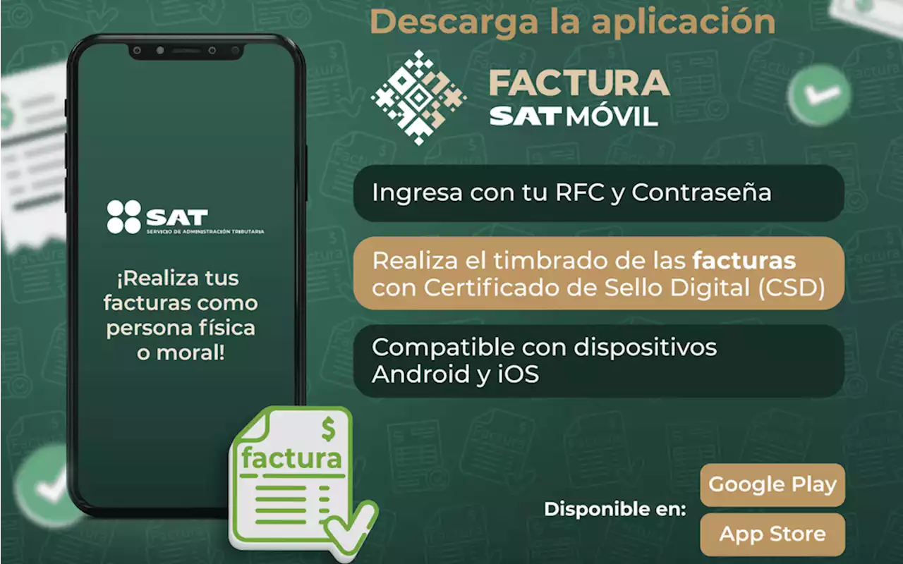 SAT lanza app para facturar en México