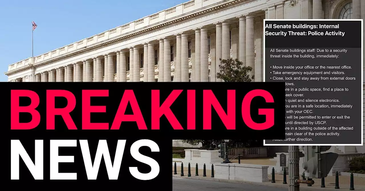 Senate buildings on lockdown as Capitol Police search for possible 'shooter'