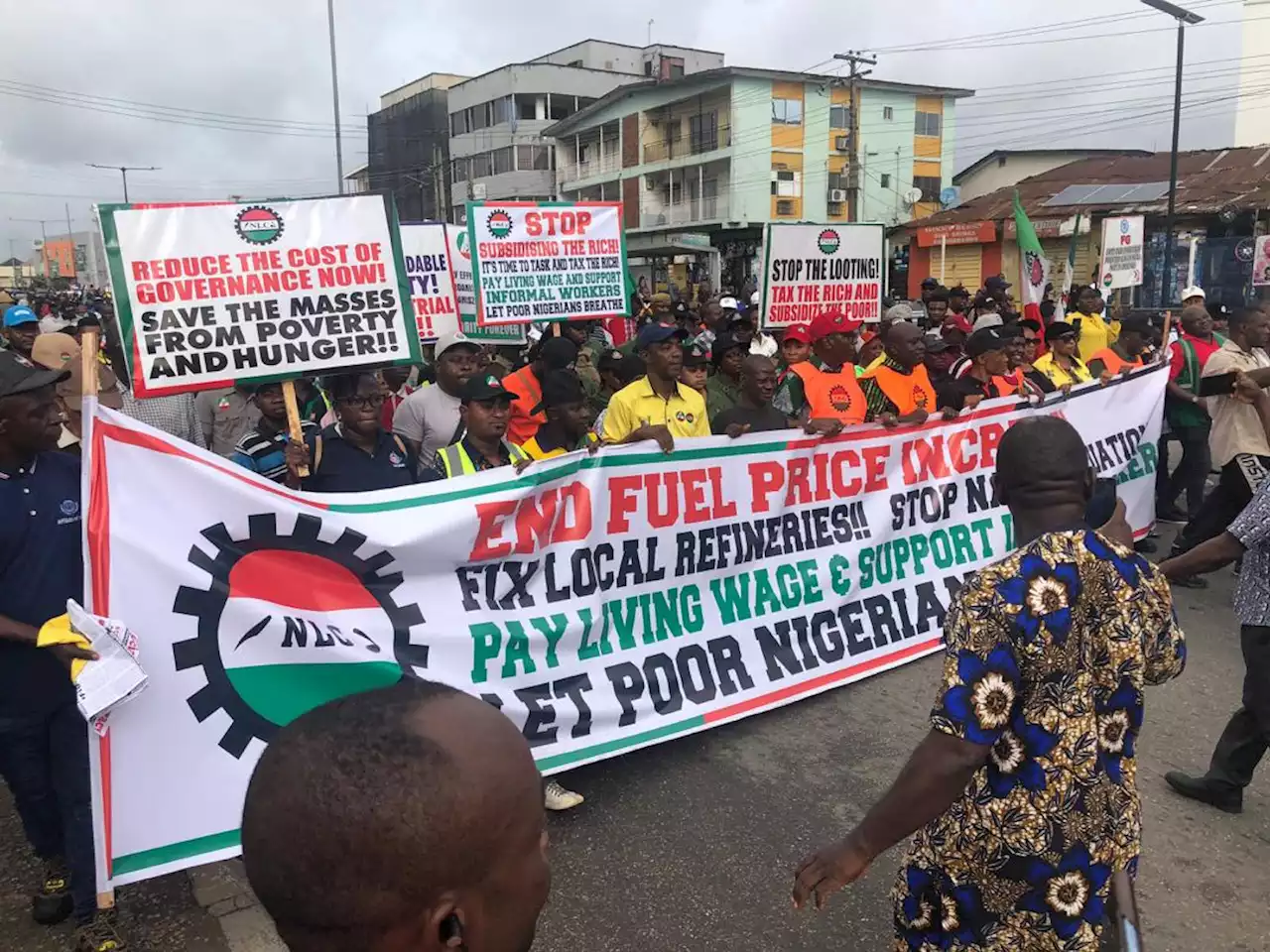 #SubsidyProtests: Gridlock as NLC begins protest in Lagos