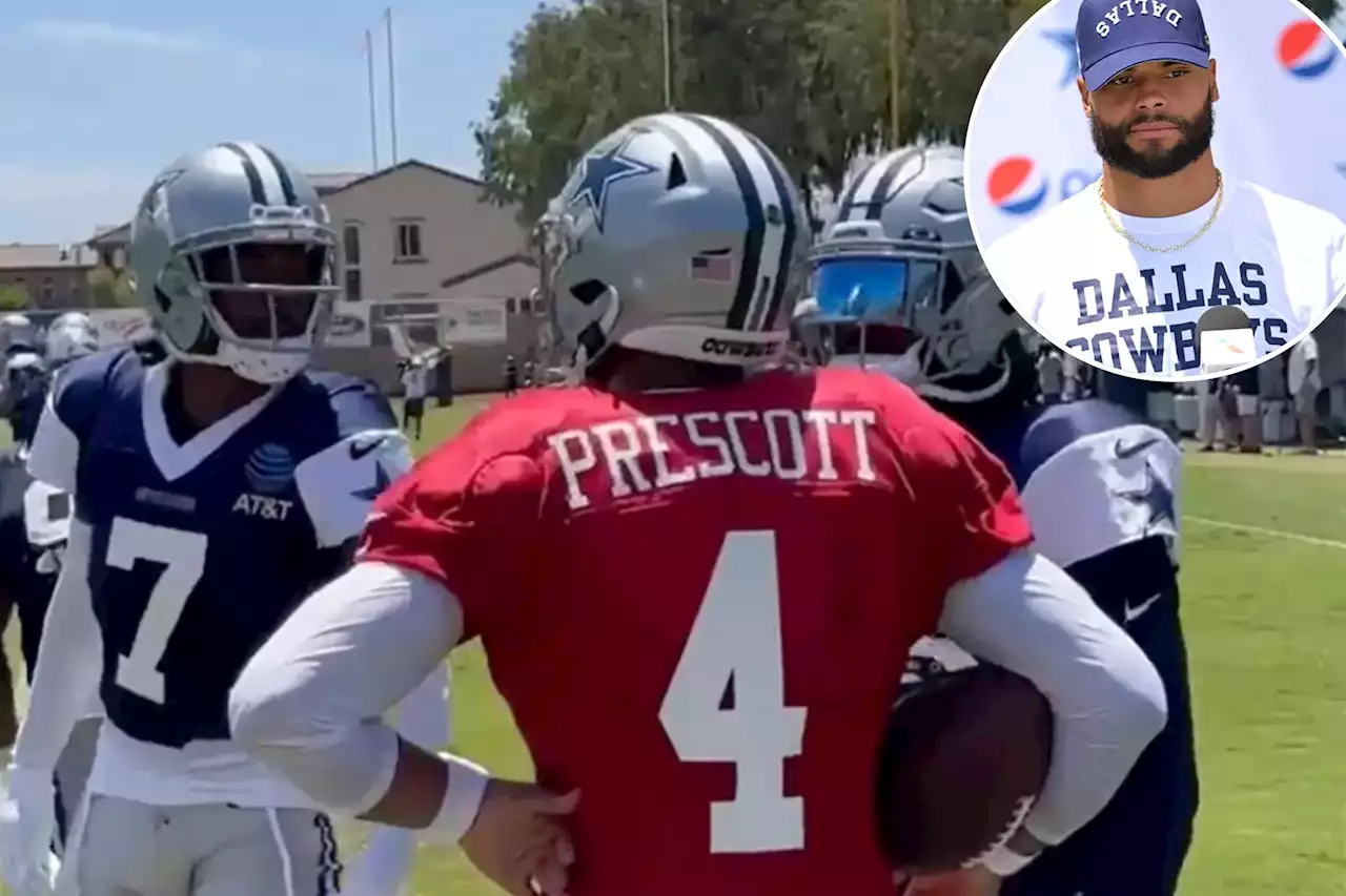 Cowboys’ Trevon Diggs tells Dak Prescott to ‘shut yo b—h a– up’ in tense training camp exchange