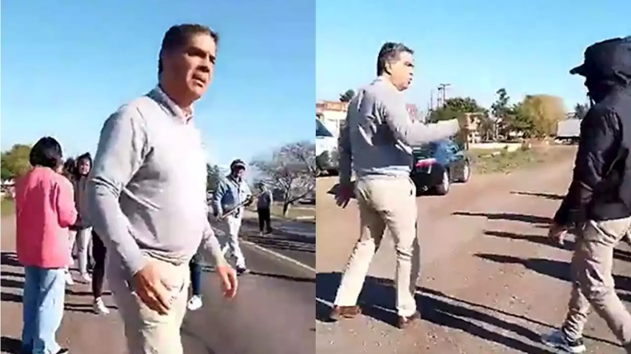 Tenso cruce entre Capitanich y un grupo piquetero por un corte de ruta