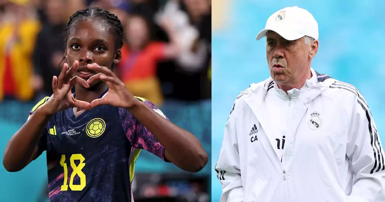 Ancelotti demostró que está pendiente de Linda Caicedo y la elogió por su nivel en el Mundial