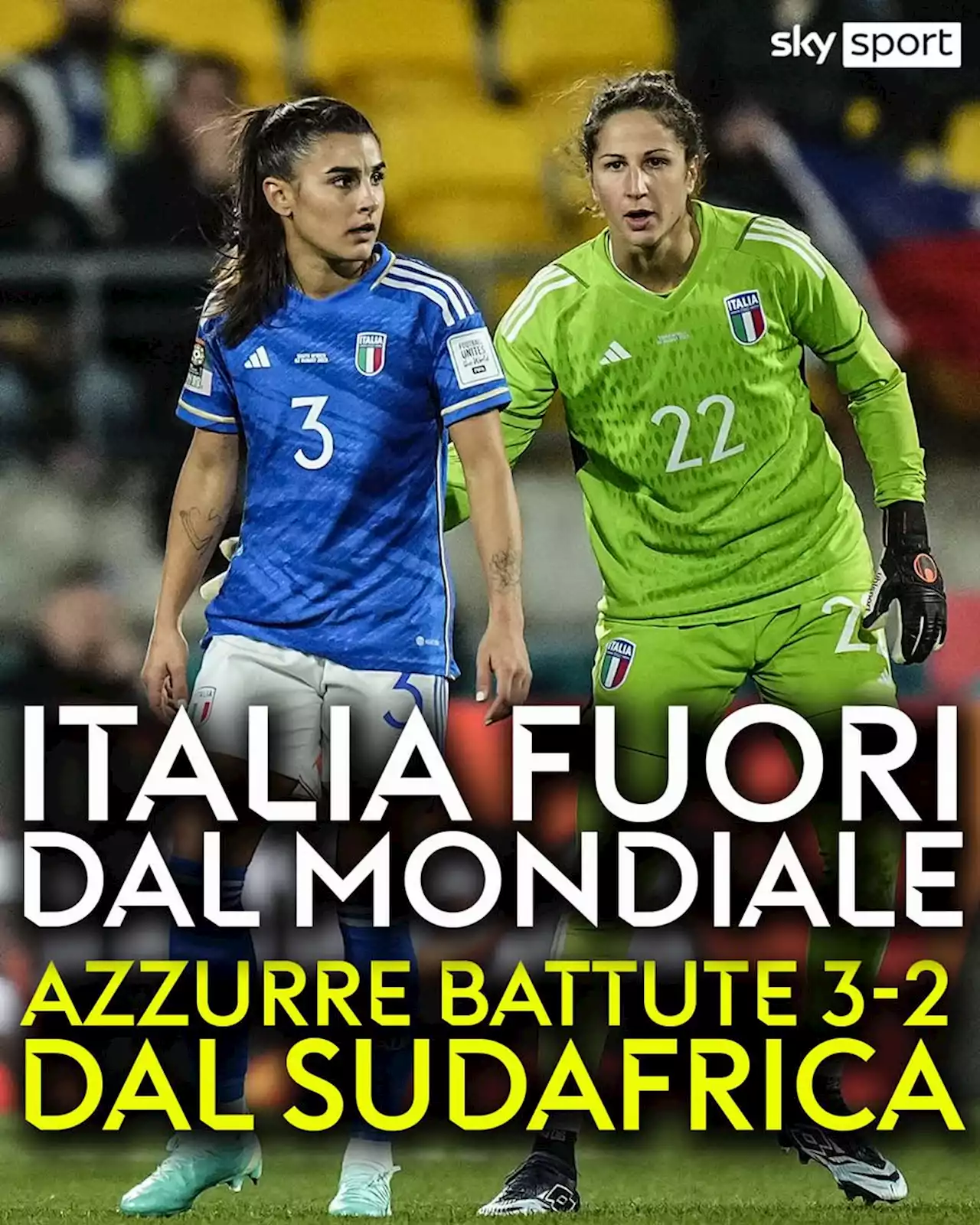 Azzurre fuori dal Mondiale: il Sudafrica vince 3-2