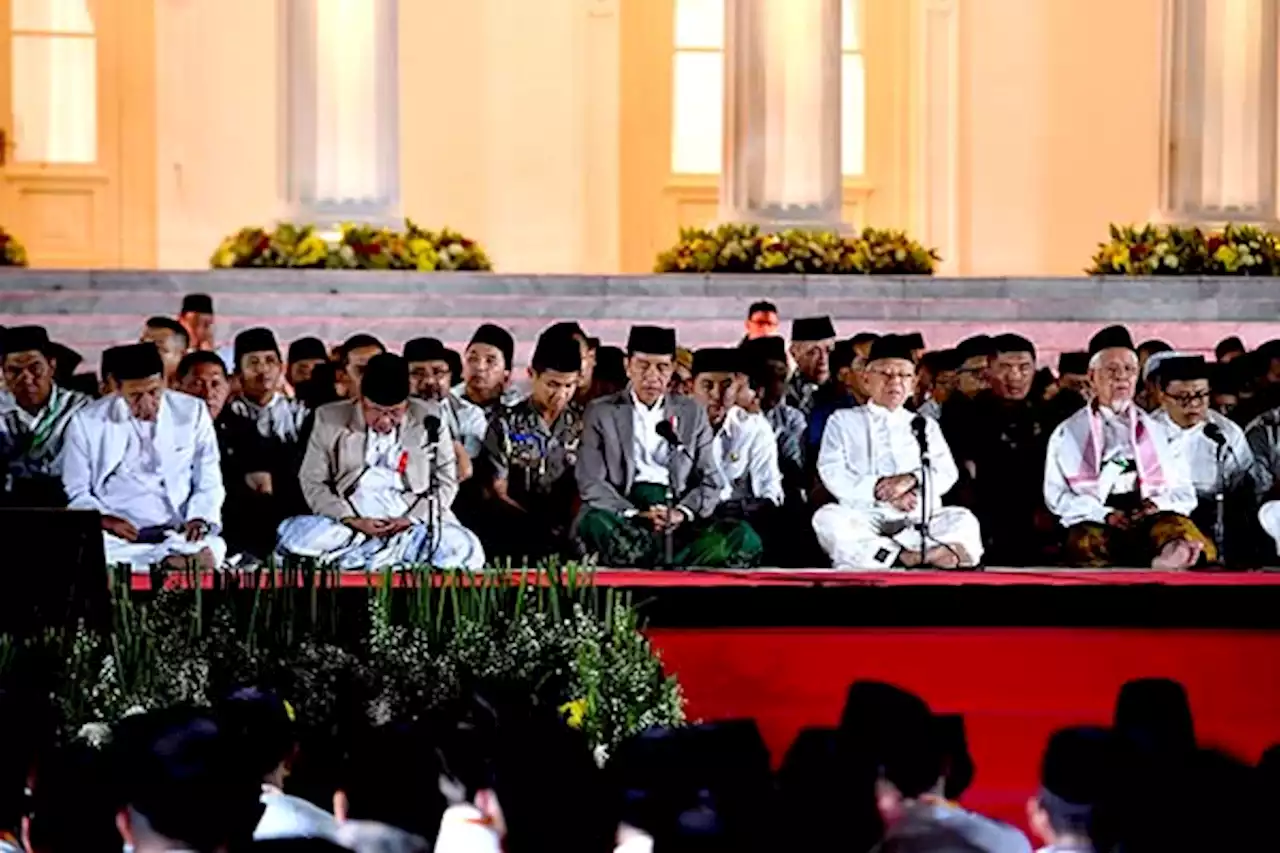 Jokowi dan Ma’ruf Amin Hadiri Zikir dan Doa Kebangsaan di Istana Merdeka