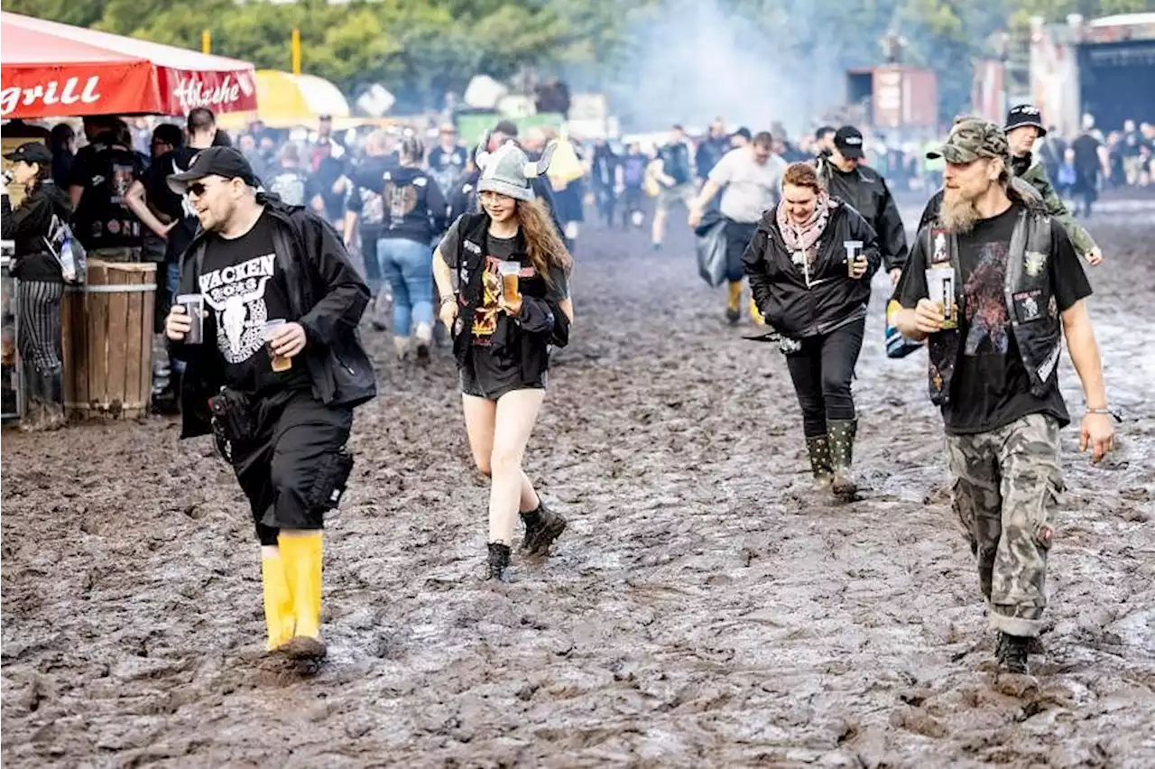 Rain and mud dampen world's top heavy metal festival in Germany