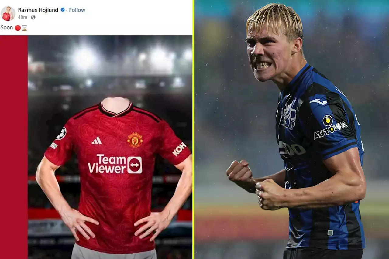 Fans think Hojlund has announced Man United transfer as social media post goes viral