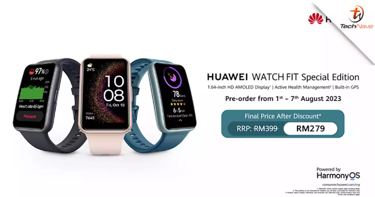 Huawei Watch Fit Special Edition pre-order now live in Malaysia, special early bird price at RM279 | TechNave