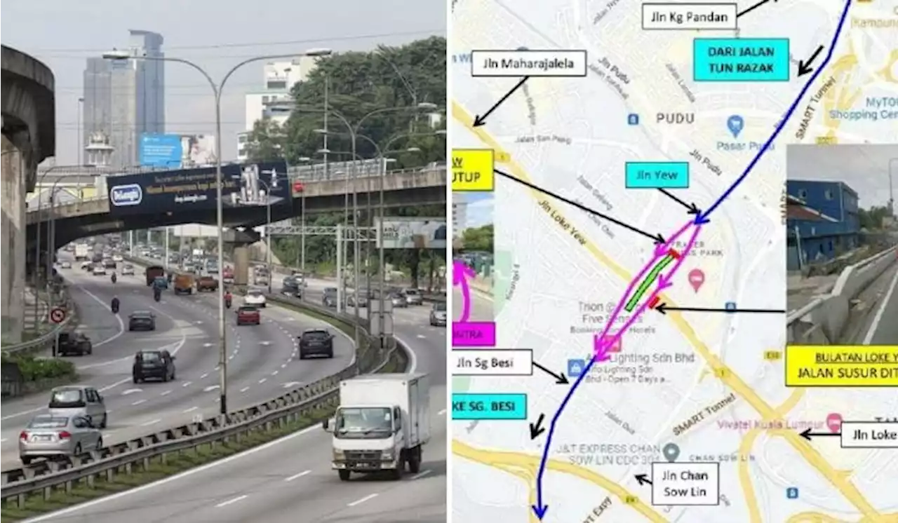 Loke Yew Roundabout To Close For 1 Year To Build New Bridge, Take Note Of Alternative Routes | TRP