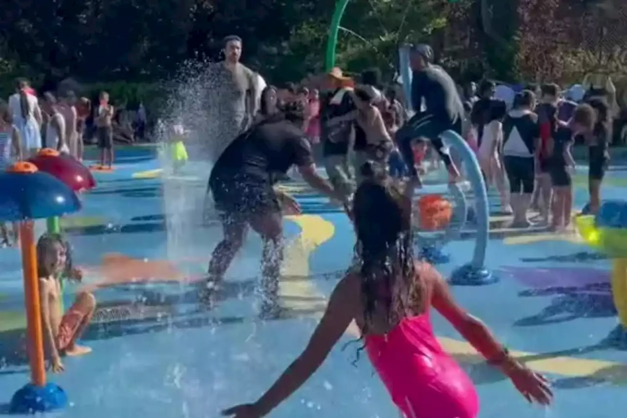 I took my kids to the best outdoor water play area in London - it's totally free