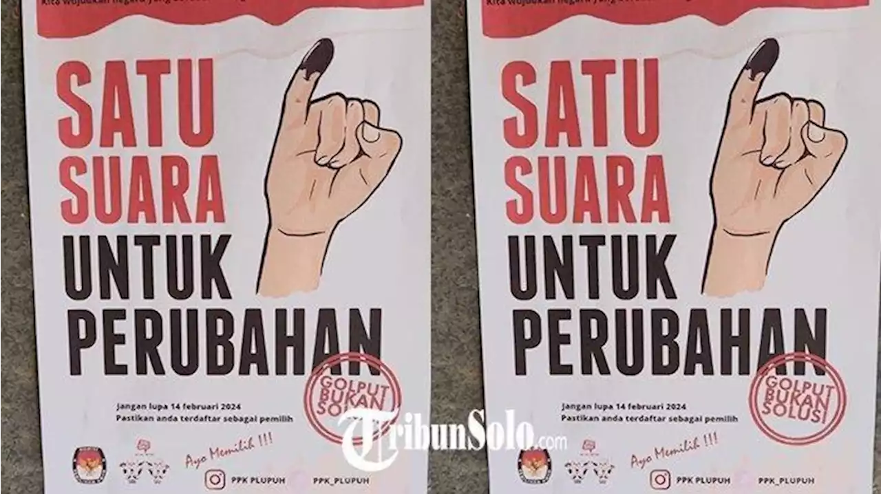 Politikus PDIP Protes Selebaran 'Satu Suara untuk Perubahan' yang Dikeluarkan PPK di Sragen - Tribunnews.com