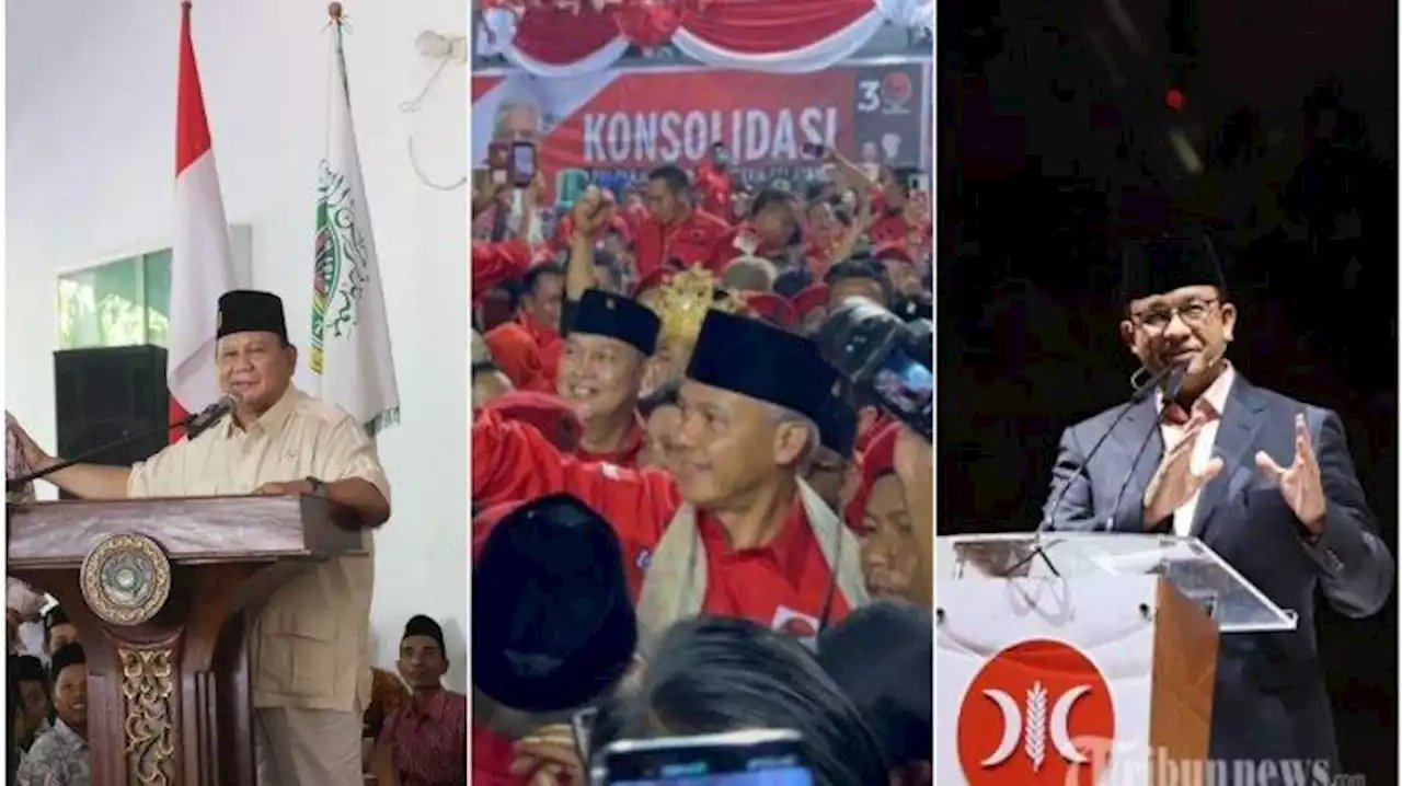 Survei Elektabilitas Capres Terbaru 2023: Prabowo vs Ganjar vs Anies - Tribunnews.com