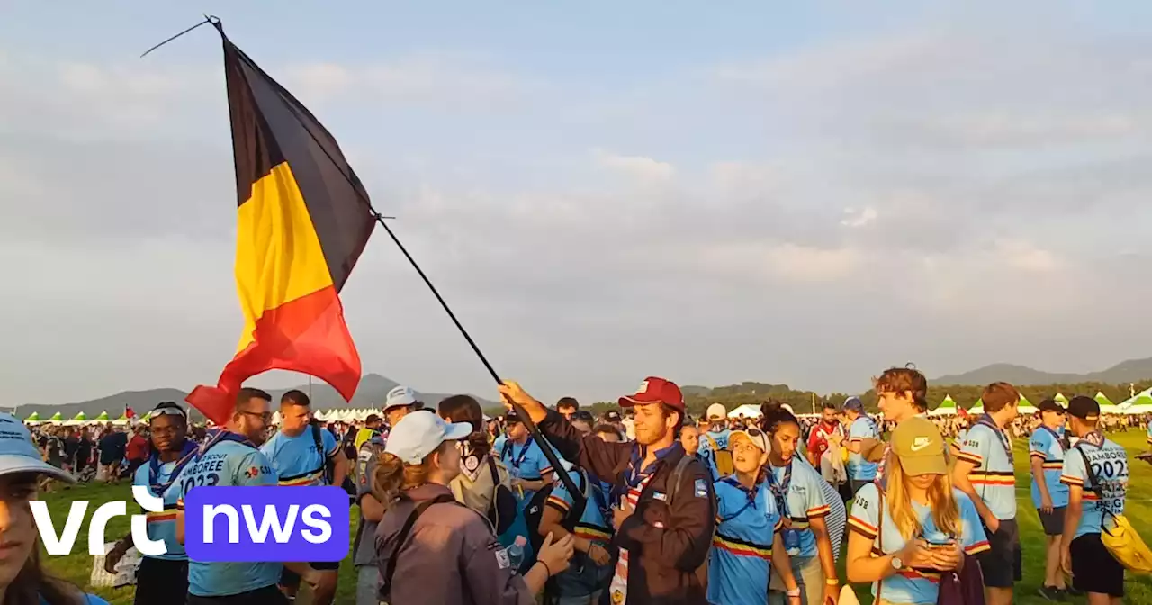 400 scouts ziek door hitte op openingsdag van de Wereldjamboree in Zuid-Korea: 'Geen Belgen'