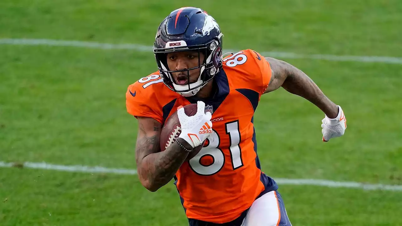 Broncos WR Tim Patrick tears Achilles in training camp, will miss second straight season