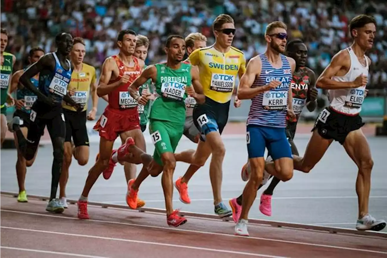 Isaac Nader na final dos 1500 metros dos Mundiais (Atletismo)