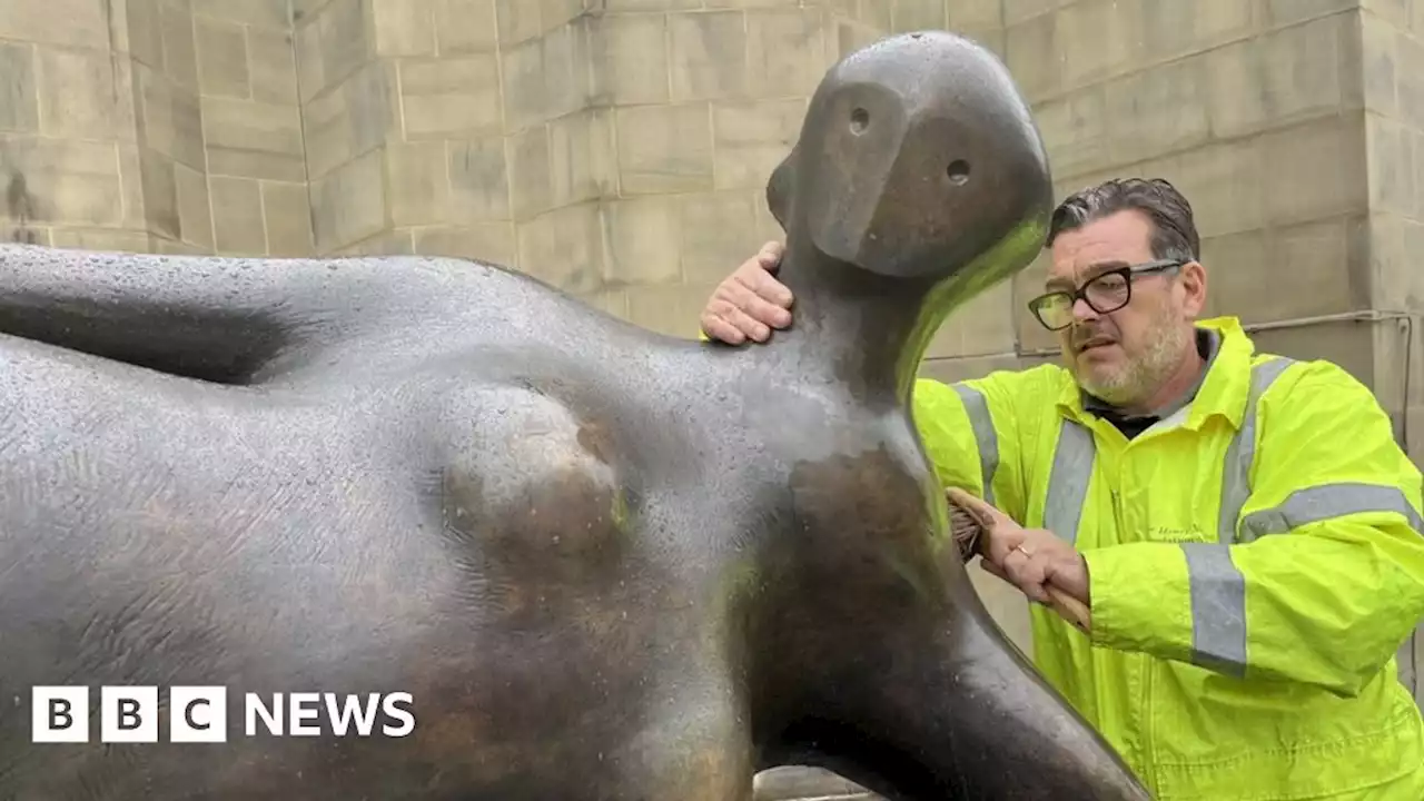 City's famous Henry Moor sculpture 'back to looking best'