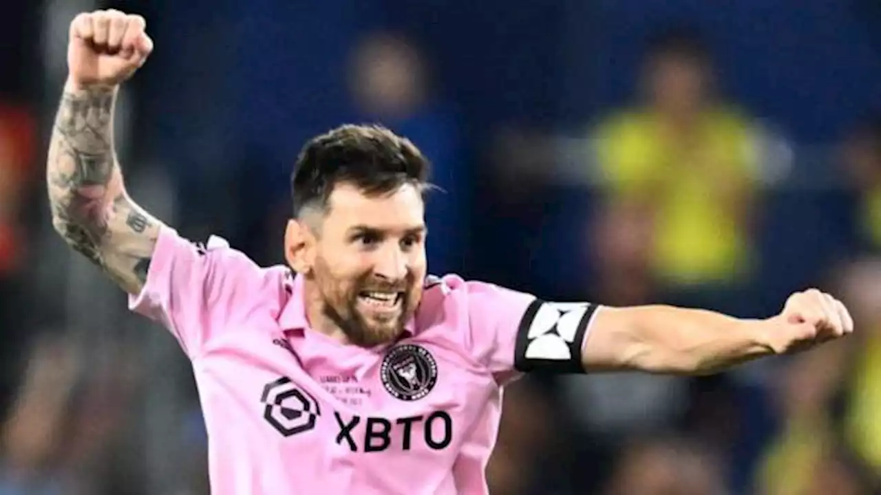 Messi scores again as Inter Miami win first trophy